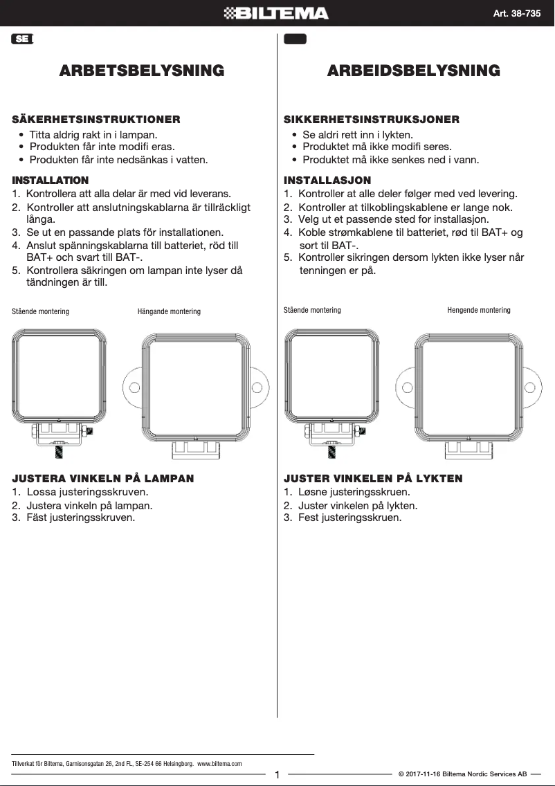 Imagen de la primera página del manual del dispositivo 38-735