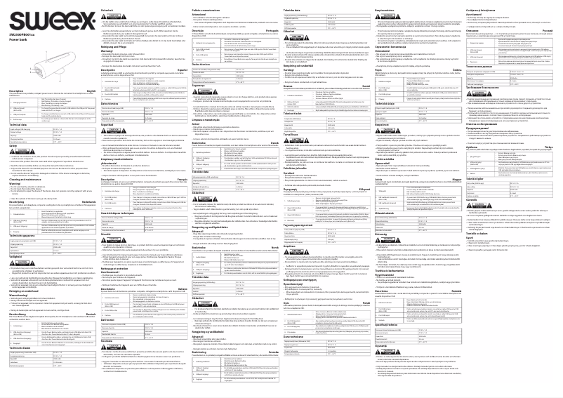 Page 1 de la notice Manuel utilisateur Sweex SW2500PB001OR