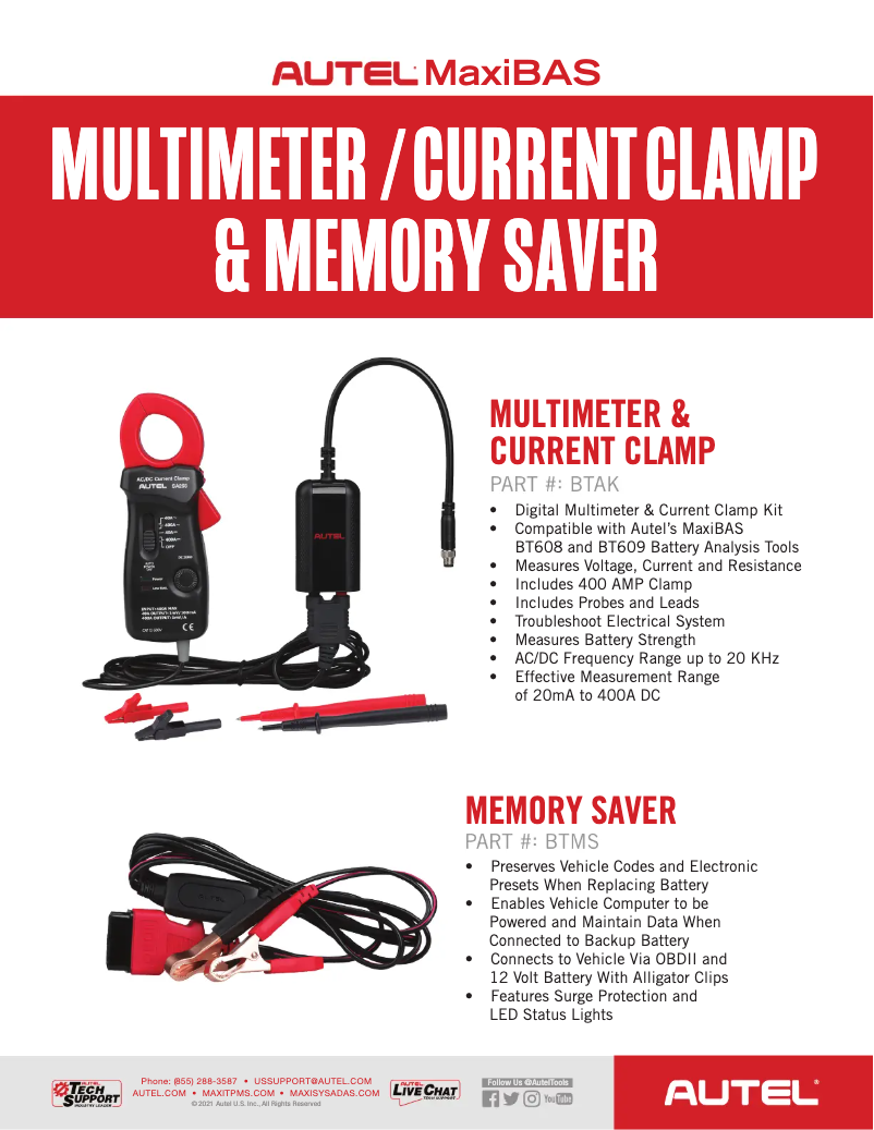 Page 1 de la notice Manuel utilisateur Autel MaxiBAS BTMS