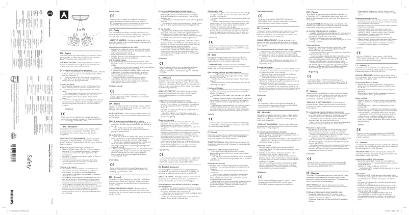 Page 1 de la notice Manuel utilisateur Philips PTA416