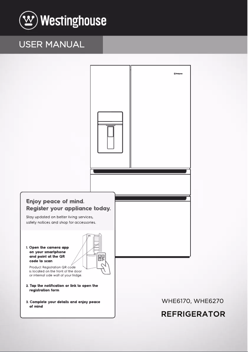 Imagen de la primera página del manual del dispositivo WHE6170BB