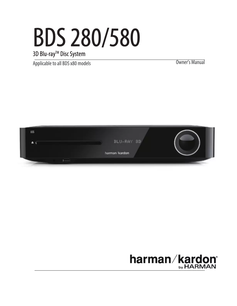 Image de la première page du manuel de l'appareil BDS 380