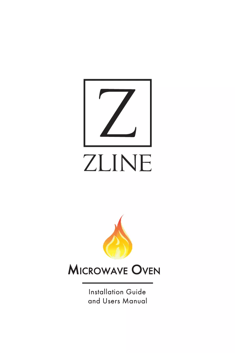 Page n°1 - Manuel utilisateur ZLine MWD-1