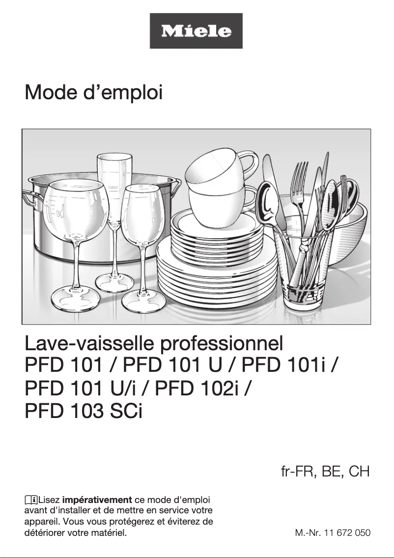 Image de la première page du manuel de l'appareil PFD 101