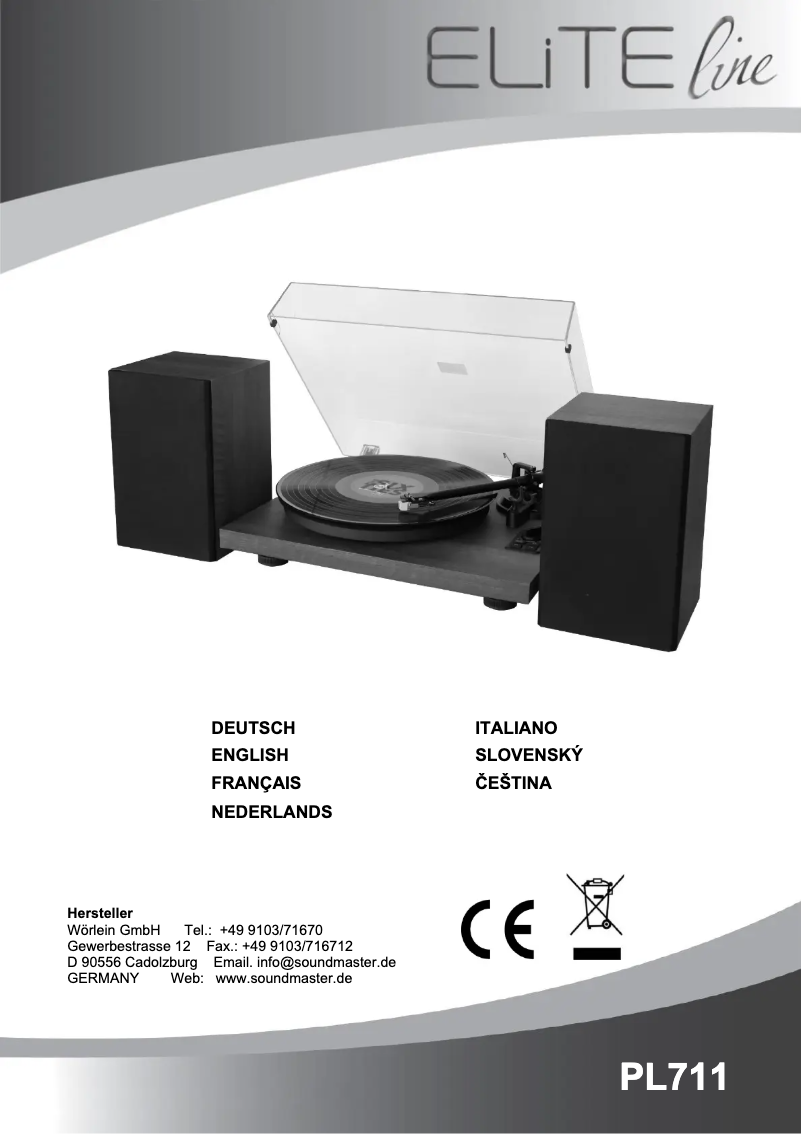 Image de la première page du manuel de l'appareil PL711