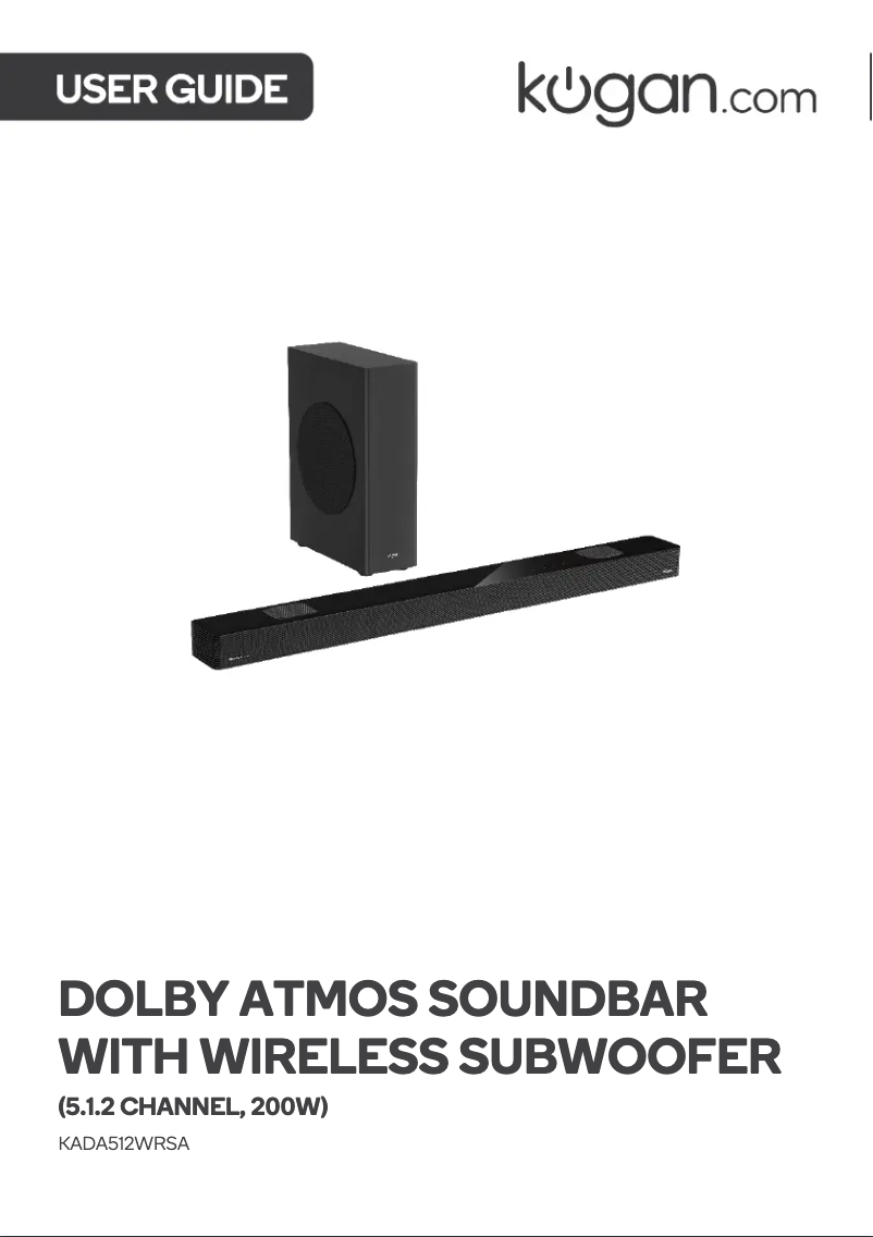 Page n°1 - Manuel utilisateur Kogan KADA512WRSA