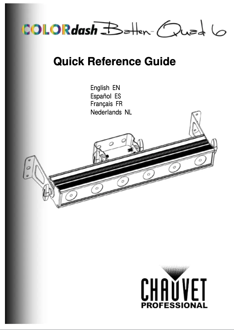 Image de la première page du manuel de l'appareil COLORdash Batten-Quad 6