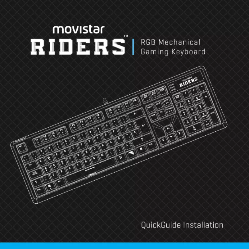 Página 1 del manual Manual de usuario Krom Movistar Riders Keyboard