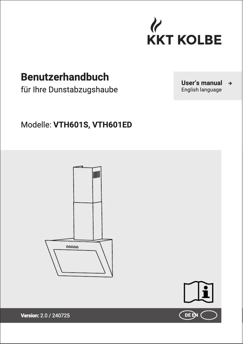 Page n°1 - Manuel utilisateur KKT Kolbe VTH601S