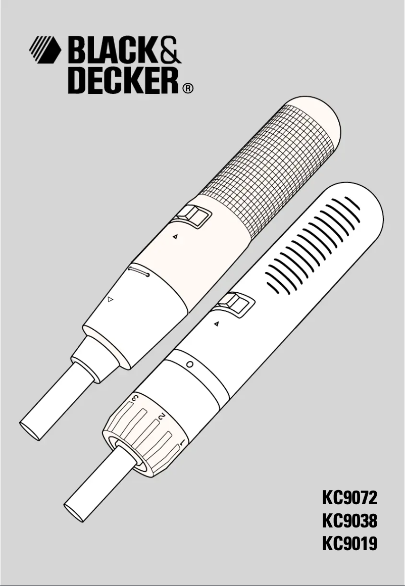 Page n°1 - Manuel utilisateur Black & Decker KC9019