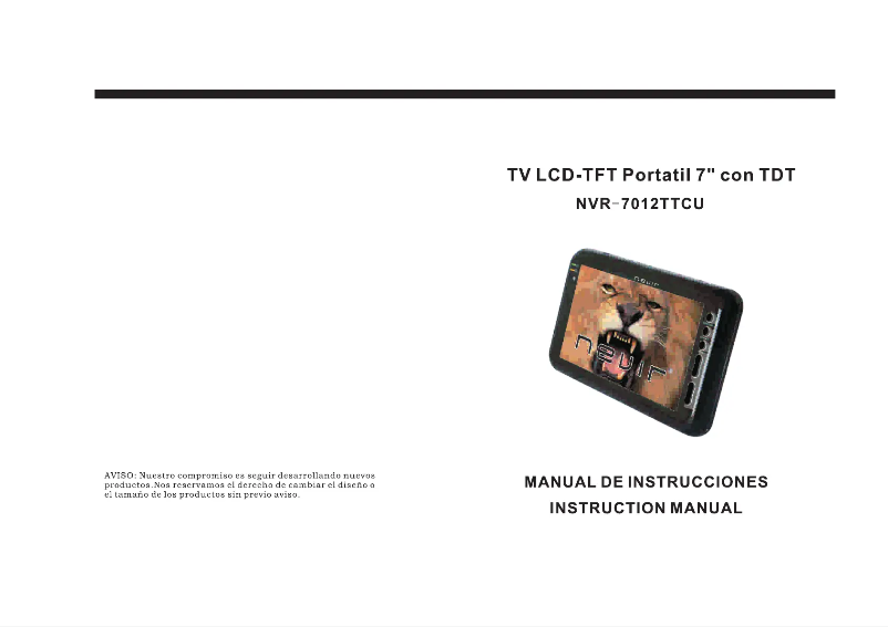 Page n°1 - Manuel utilisateur Nevir NVR7012