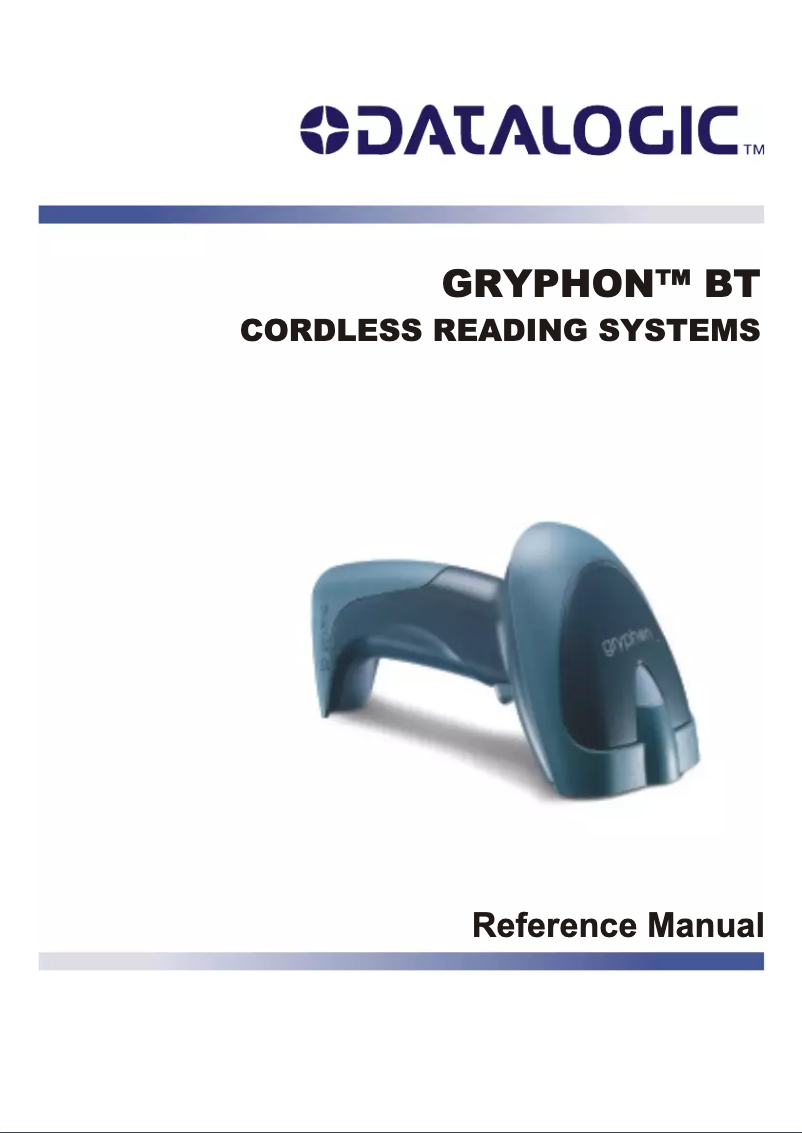 Page 1 de la notice Manuel utilisateur Datalogic Gryphon BT200