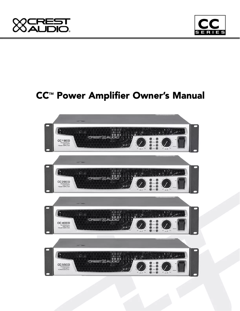 Image de la première page du manuel de l'appareil CC 4000