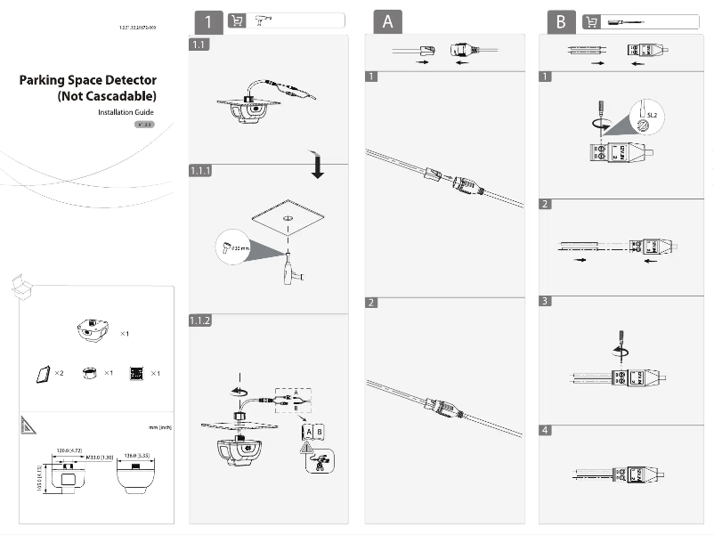 Page n°1 - Guide d'installation Dahua Technology ITC414-PH5B-TF2