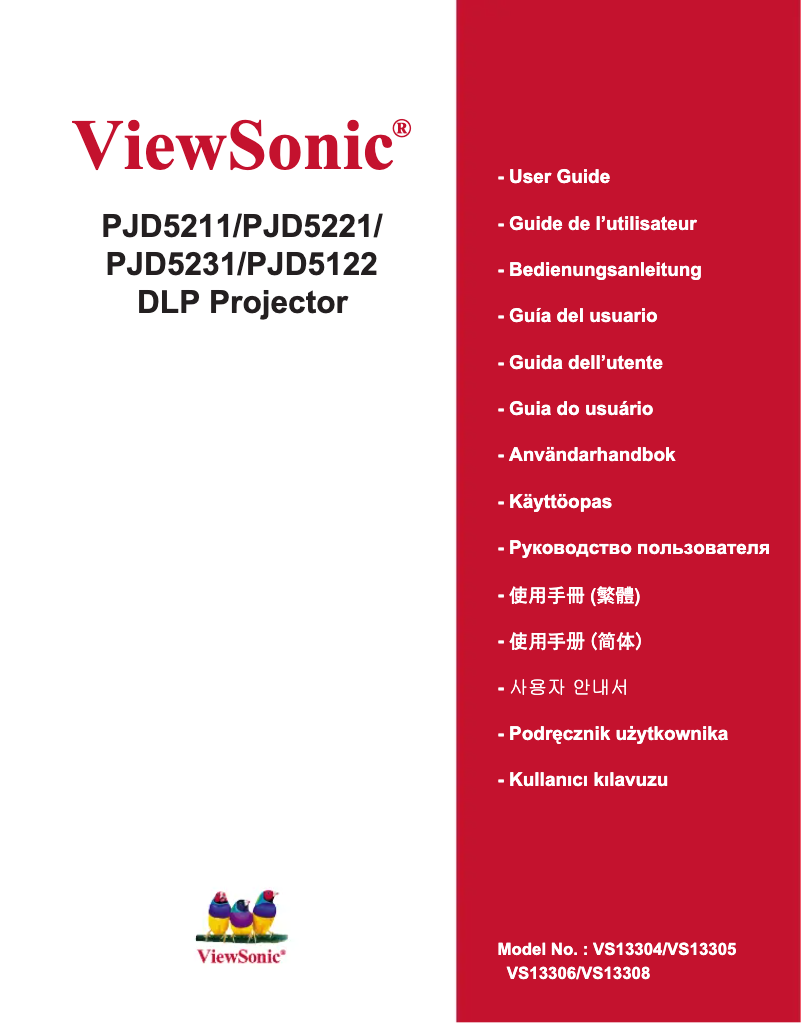 Image de la première page du manuel de l'appareil PJD5122