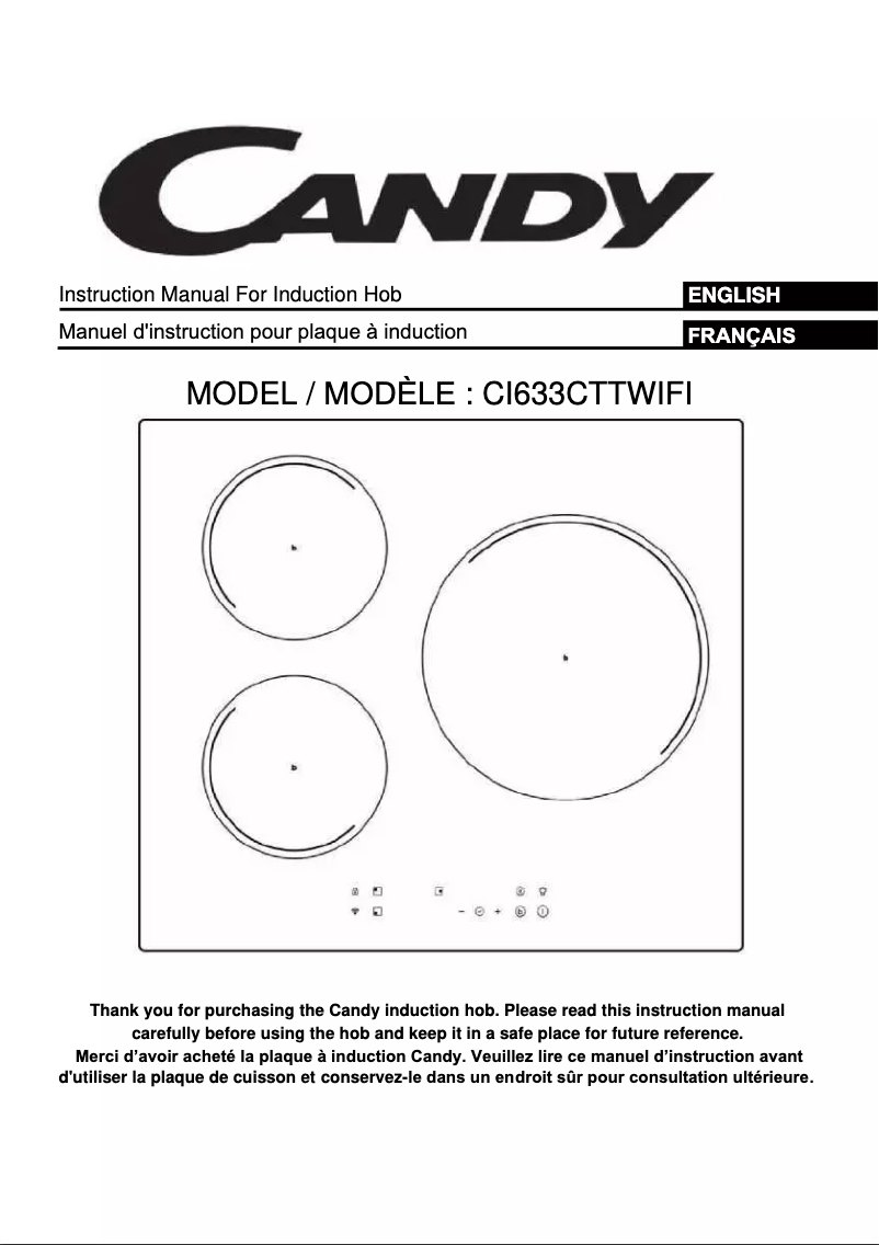 Image de la première page du manuel de l'appareil CI633CTTWIFI