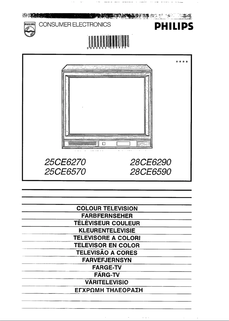 First page image of the manual for 28CE6590