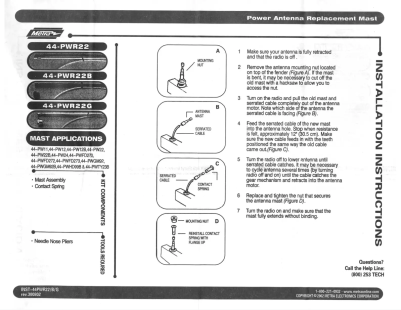 Image de la première page du manuel de l'appareil 44-PWR22