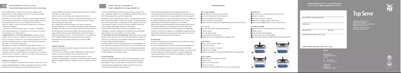 Page 1 de la notice Manuel utilisateur WMF 60.5485.6090