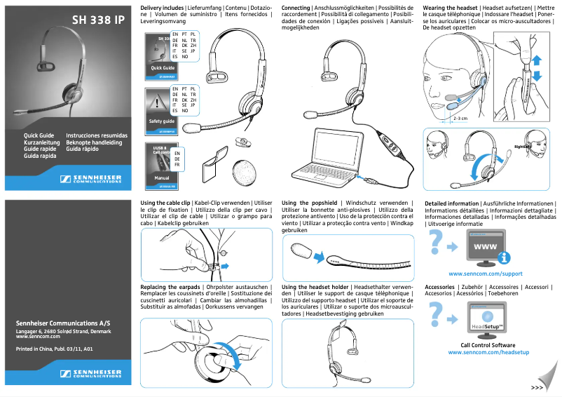 Imagen de la primera página del manual del dispositivo SH 338 IP