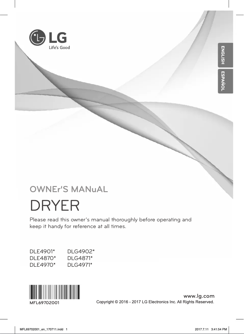 Page n°1 - Manuel utilisateur LG D4971W