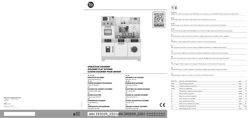 Page 1 de la notice Manuel utilisateur Playtive IAN 393059