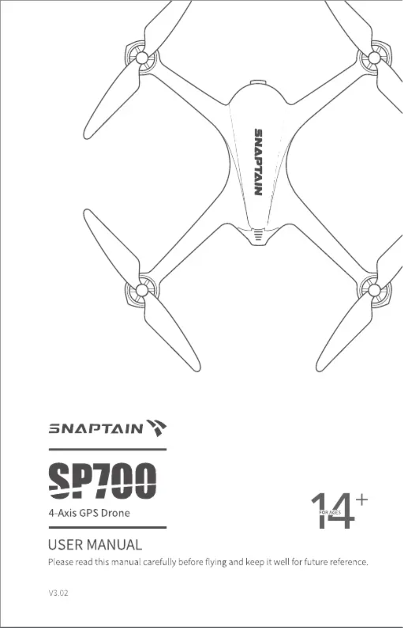Page 1 de la notice Manuel utilisateur Snaptain SP700