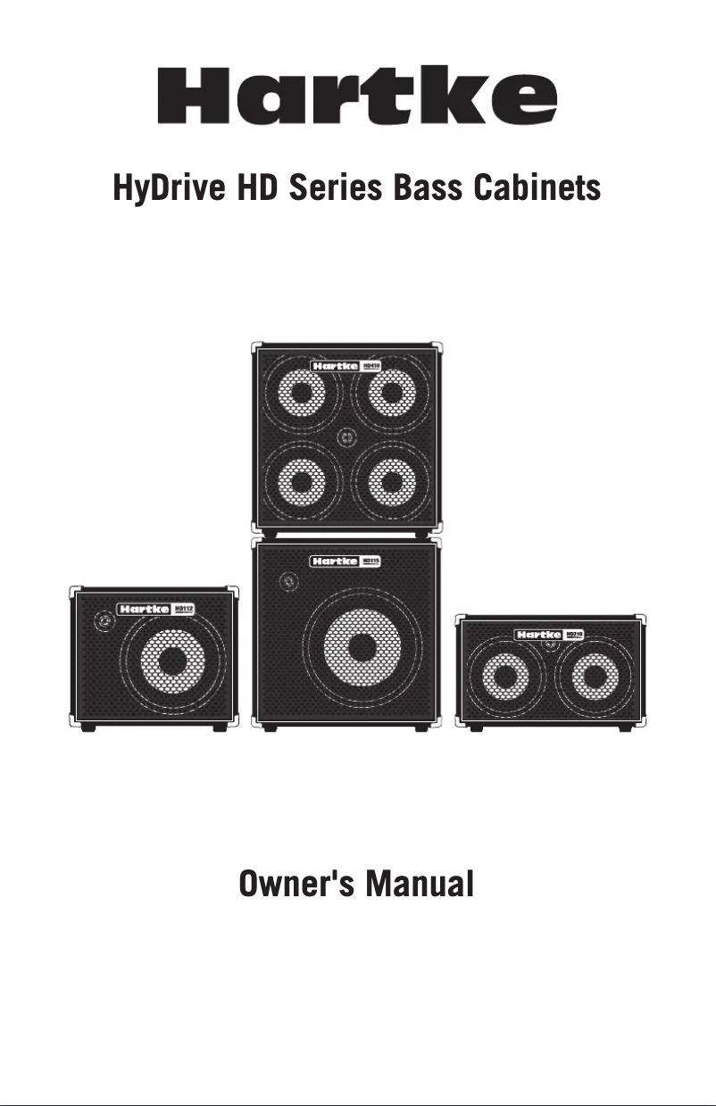 Page 1 de la notice Manuel utilisateur Hartke HyDrive HD115