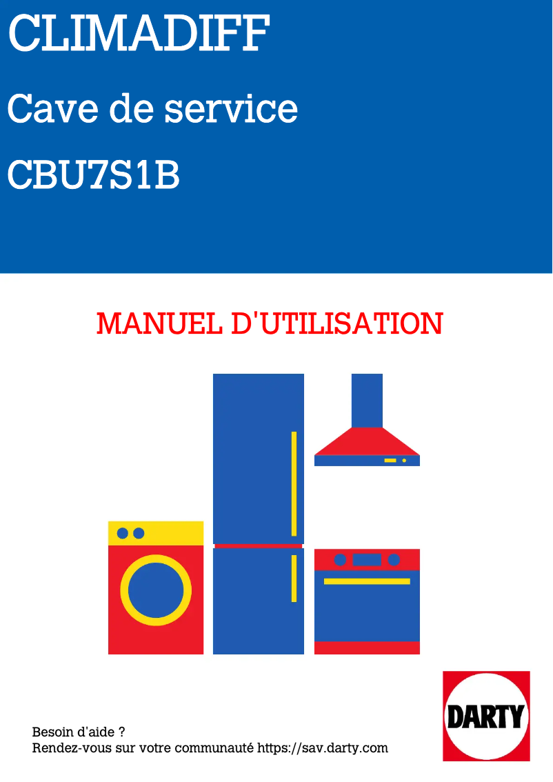 Image de la première page du manuel de l'appareil CBU7S1B