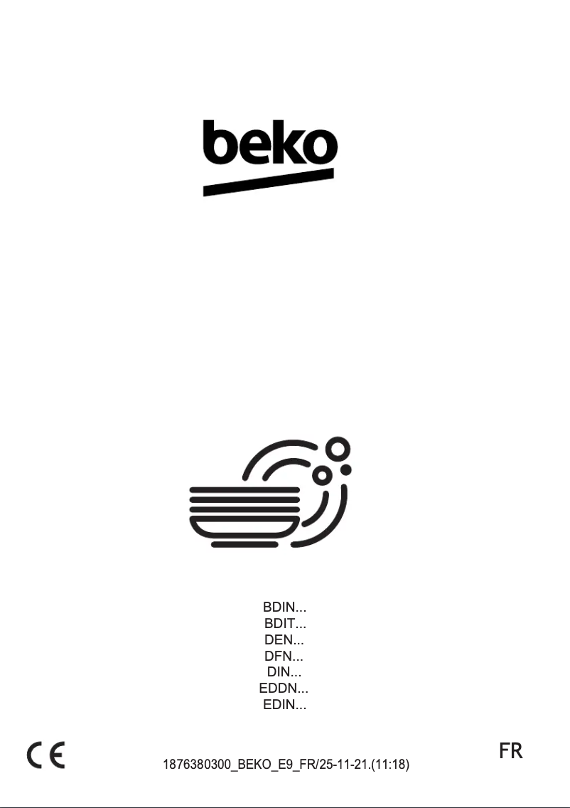 Page 1 de la notice Manuel utilisateur Beko BDIN285D0B