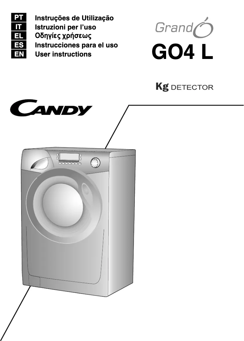 Page 1 de la notice Manuel utilisateur Candy GO4 1274L/L-S
