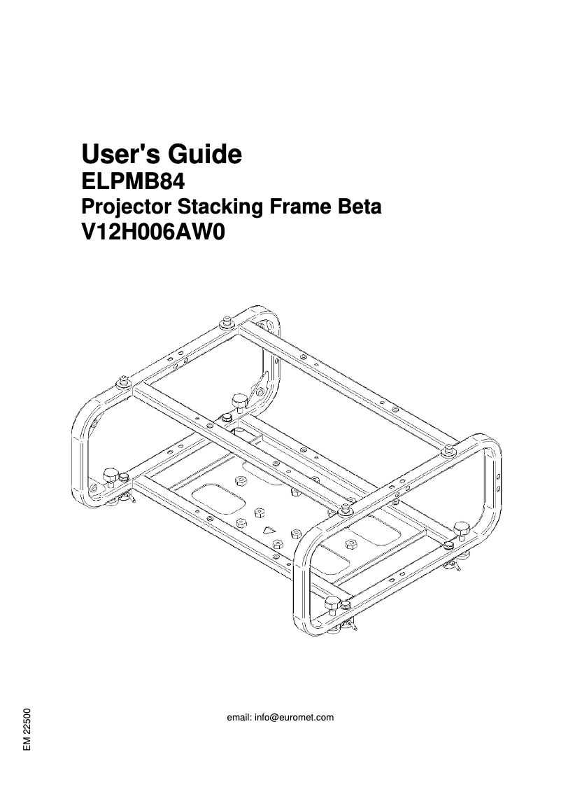 Image de la première page du manuel de l'appareil ELPMB76