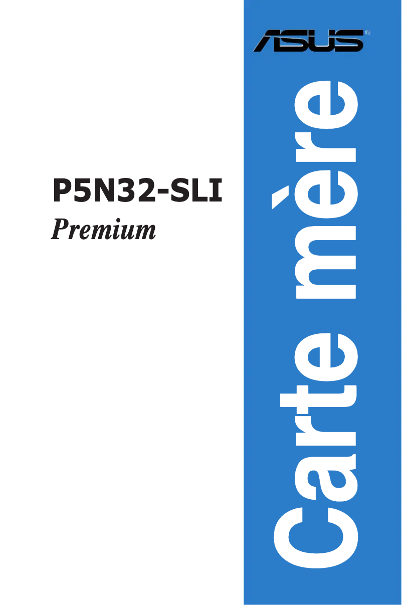 Image de la première page du manuel de l'appareil P5N32-SLI Premium