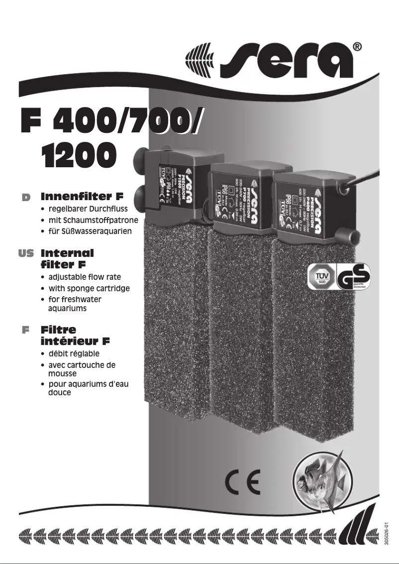 Page 1 de la notice Manuel utilisateur sera F 1200 r