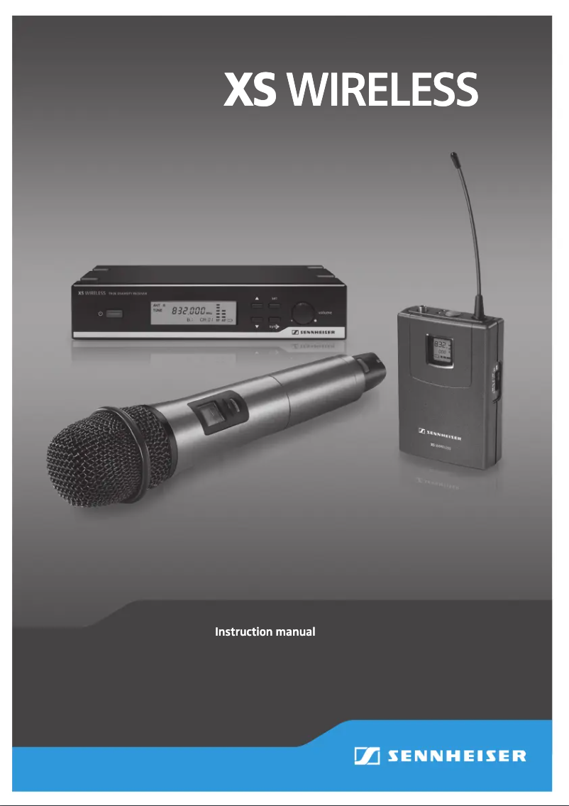 Page 1 de la notice Manuel utilisateur Sennheiser XSW 72