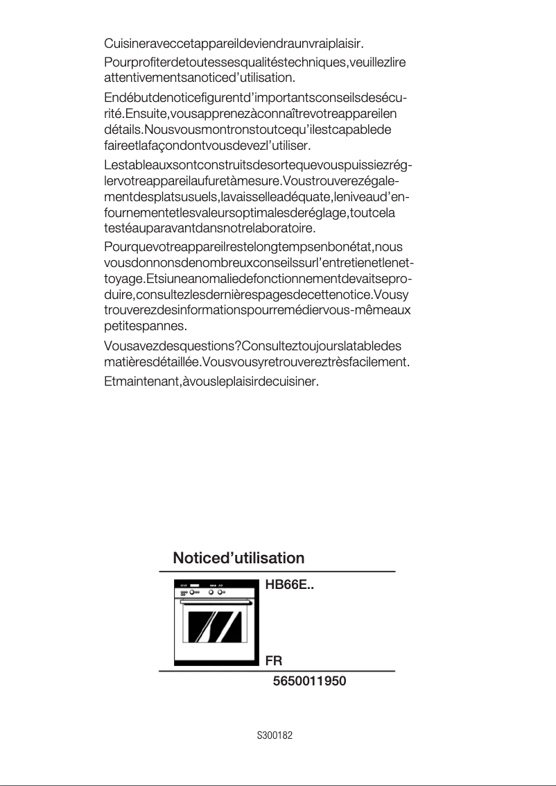 Page n°1 - Manuel utilisateur Neff HB66E25