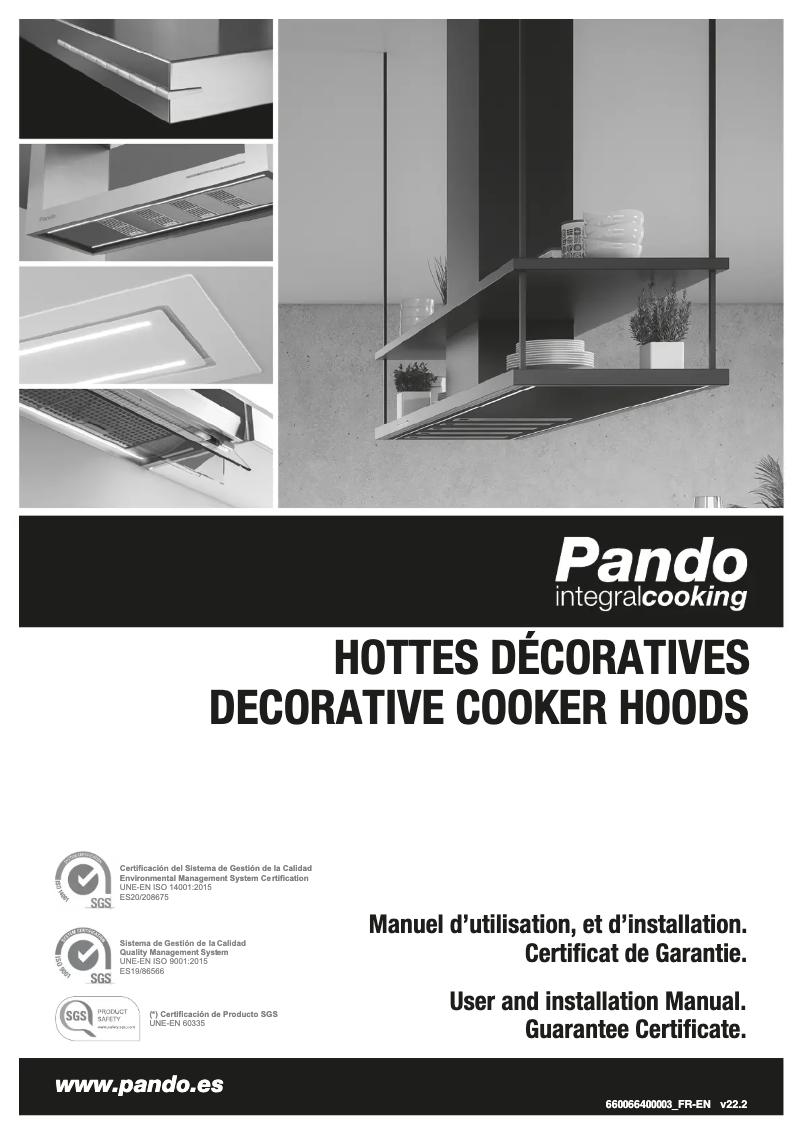 Page n°1 - Guide d'installation Pando P-2010