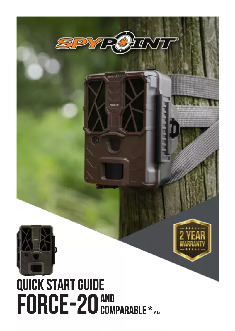 Page 1 de la notice Manuel utilisateur Spypoint Force-20