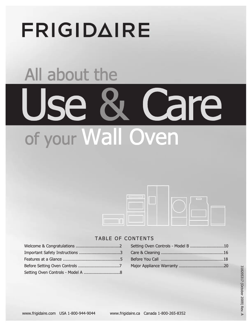 Page 1 de la notice Manuel utilisateur Frigidaire FFEW2425LS