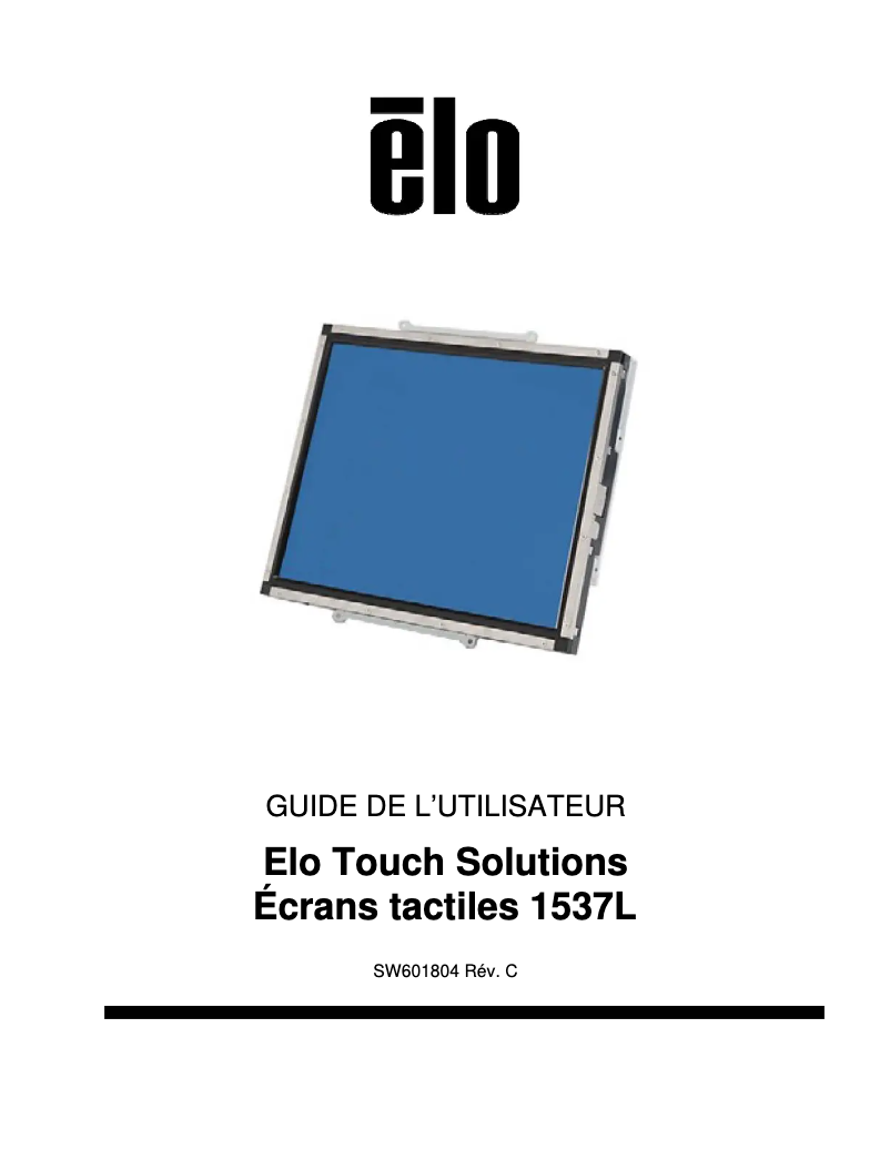 Página 1 del manual Manual de usuario Elo 1537L