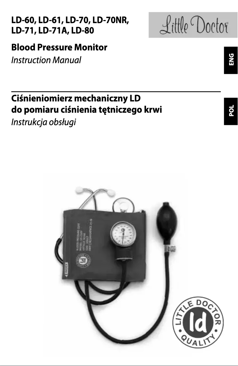 Page n°1 - Manuel utilisateur Little Doctor LD-71