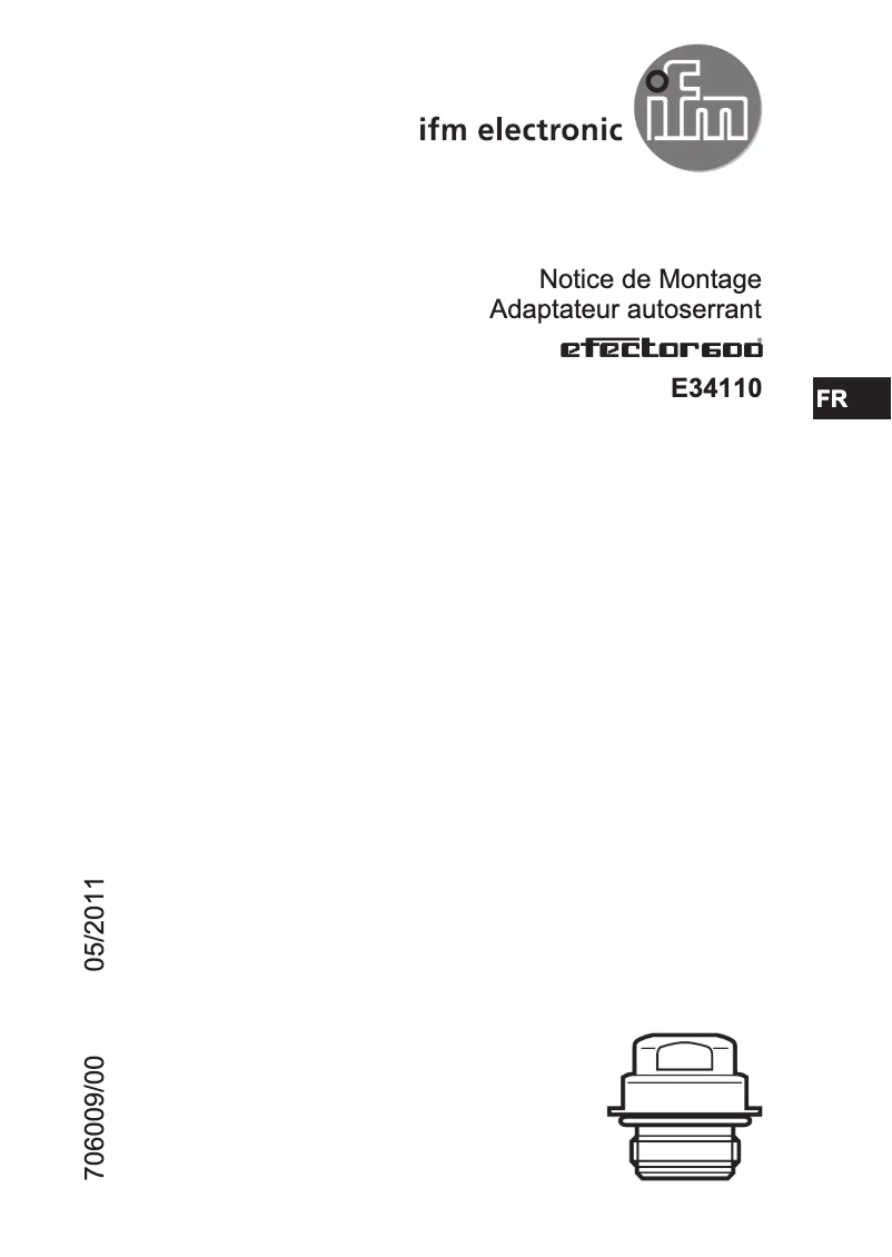 Page 1 de la notice Manuel utilisateur IFM E34110