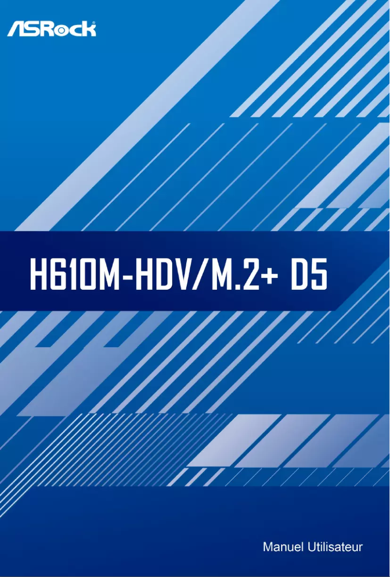 Image de la première page du manuel de l'appareil H610M-HDV/M.2+ D5