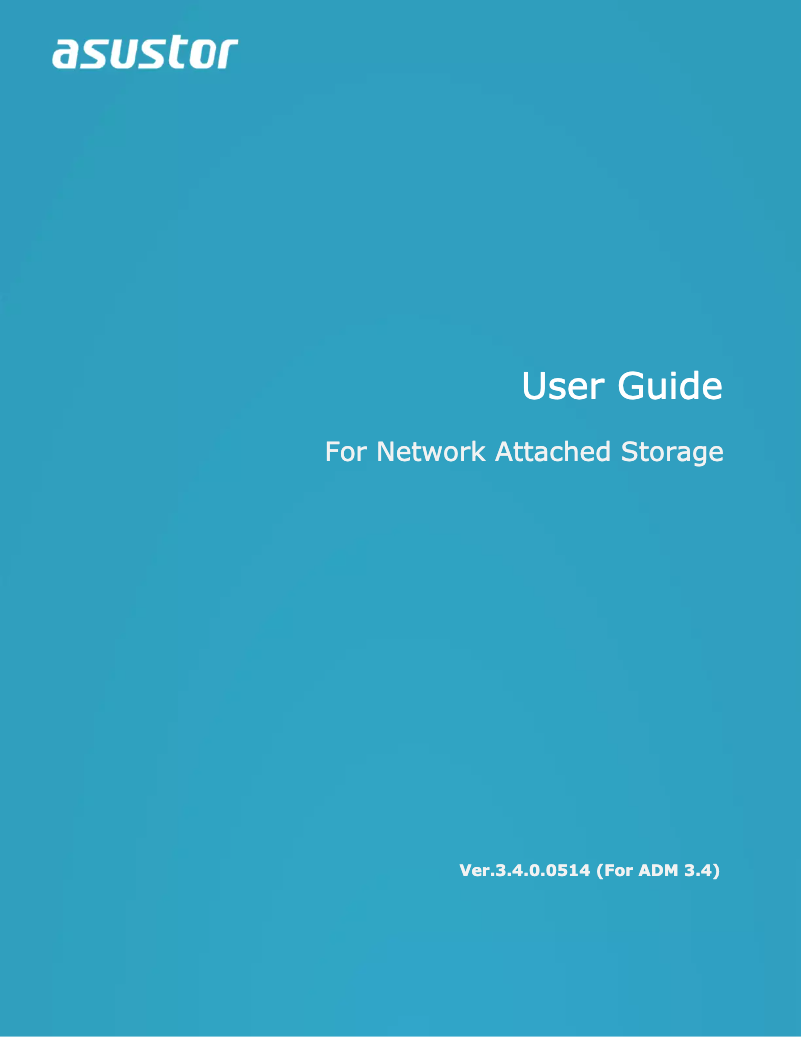 Page 1 of the manual User Manual Asustor AS5202T