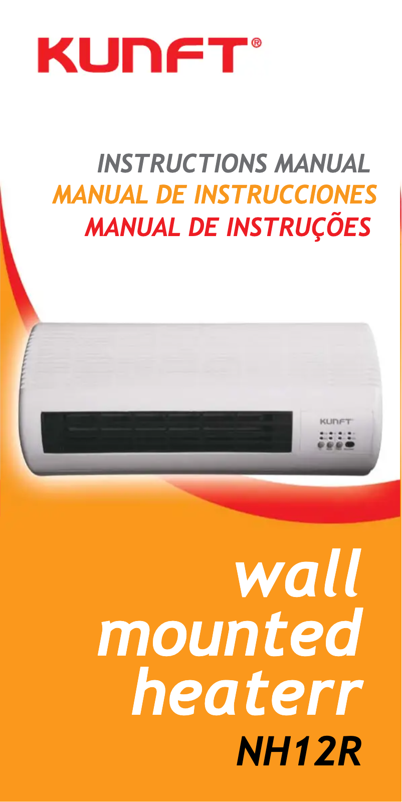 Página 1 del manual Manual de usuario Kunft NH12R