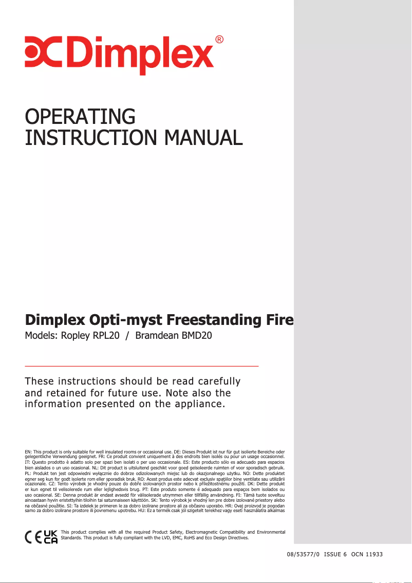 Image de la première page du manuel de l'appareil BMD20