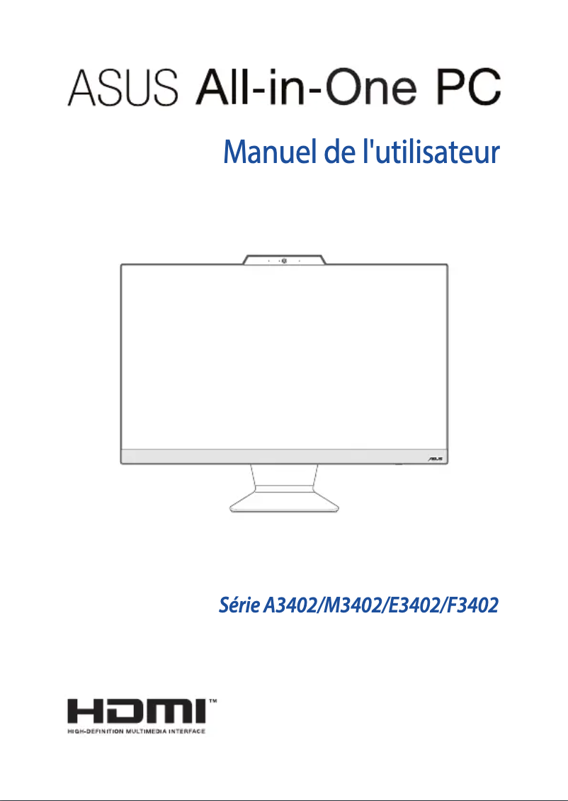 Page 1 de la notice Manuel utilisateur Asus A3402