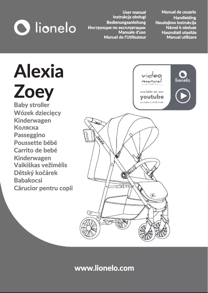 Page n°1 - Manuel utilisateur Lionelo Zoey
