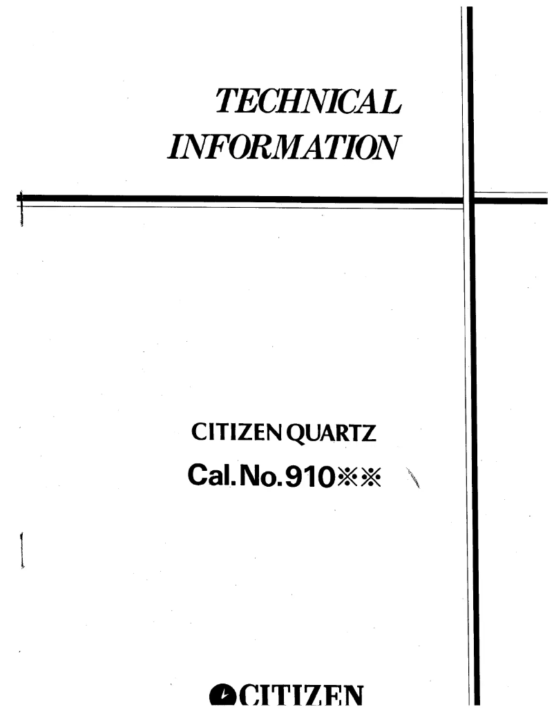 Image de la première page du manuel de l'appareil CAL 9101