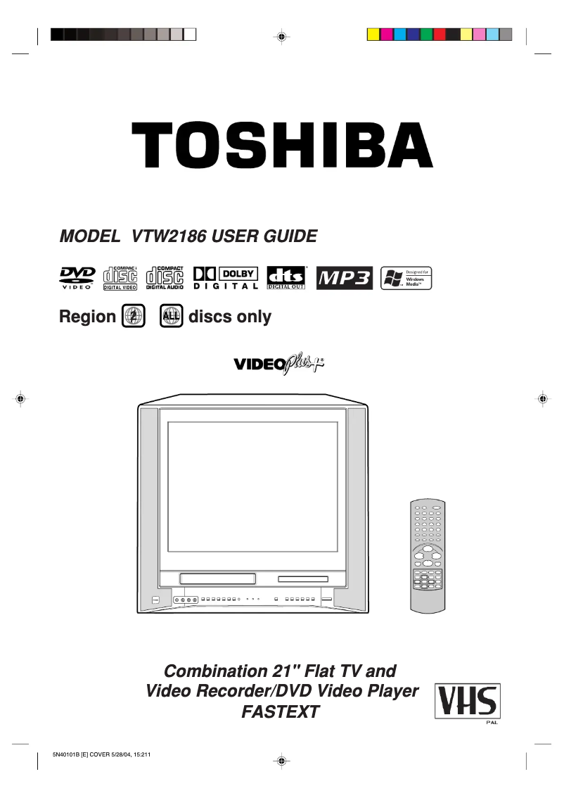 Page 1 de la notice Manuel utilisateur Toshiba VTW2186